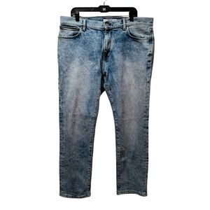 Tommy Hilfiger Acid Wash Jeans Men’s 38x30 Blue Straight Stretch Denim